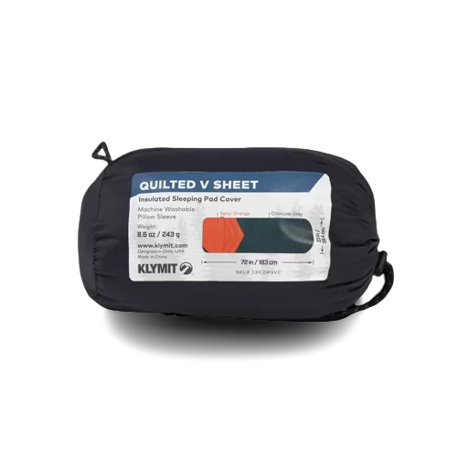 CHekhol dlya naduvnogo kovrika KLYMIT Quilted V Sheet (13ICORSVC) sero-oranzhevyj4 CHekhol dlya naduvnogo kovrika KLYMIT Quilted V Sheet (13ICORSVC) sero-oranzhevyj4