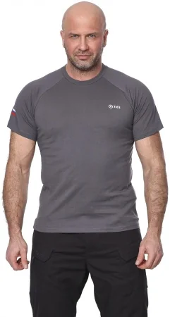 Futbolka 7.62 Mini Logo (Mini logo) T-Shirt (hlopok, seryj) 7TS-04GR