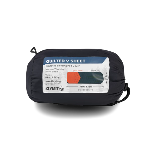 CHekhol dlya naduvnogo kovrika KLYMIT Quilted V Sheet (13ICORSVC) sero-oranzhevyj4 CHekhol dlya naduvnogo kovrika KLYMIT Quilted V Sheet (13ICORSVC) sero-oranzhevyj4