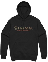 Tolstovka Simms Logo Hoody, Black
