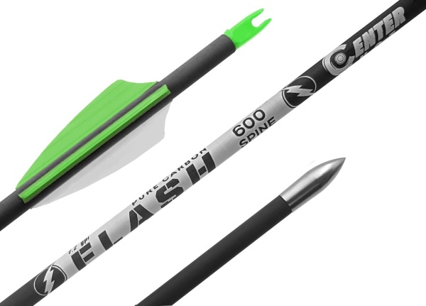 Strela luchnaya karbonovaya Centershot Flash 600 operenie Shield 22