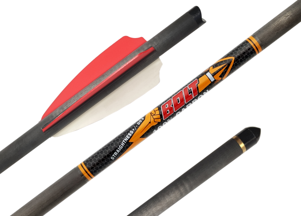 Strela arbaletnaya karbonovaya Centershot Bolt 20, operenie Q2i Fusion X-2 3, latunnyj insert2