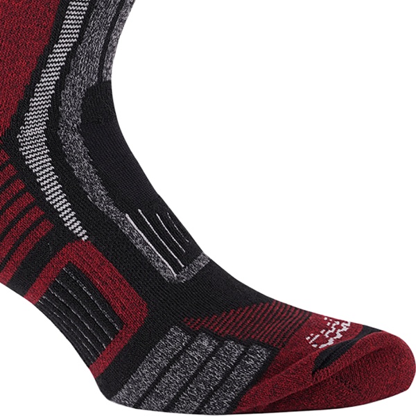 noski-accapi-trekking-ultralight-crew-blackred-melange 2