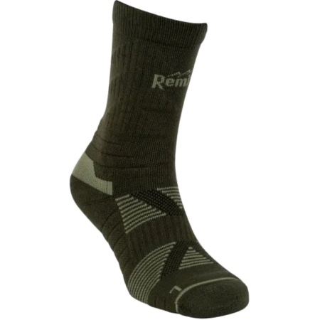 noski-remington-wool-mid-socks-green 2