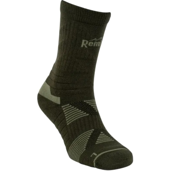 noski-remington-wool-mid-socks-green 2